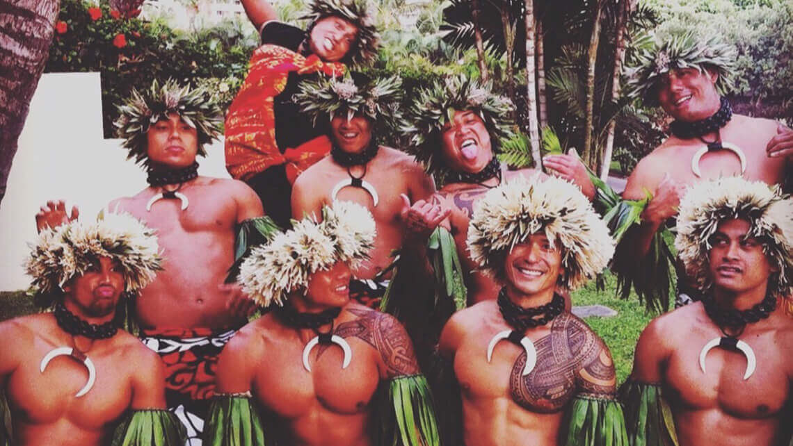 male hula dancers