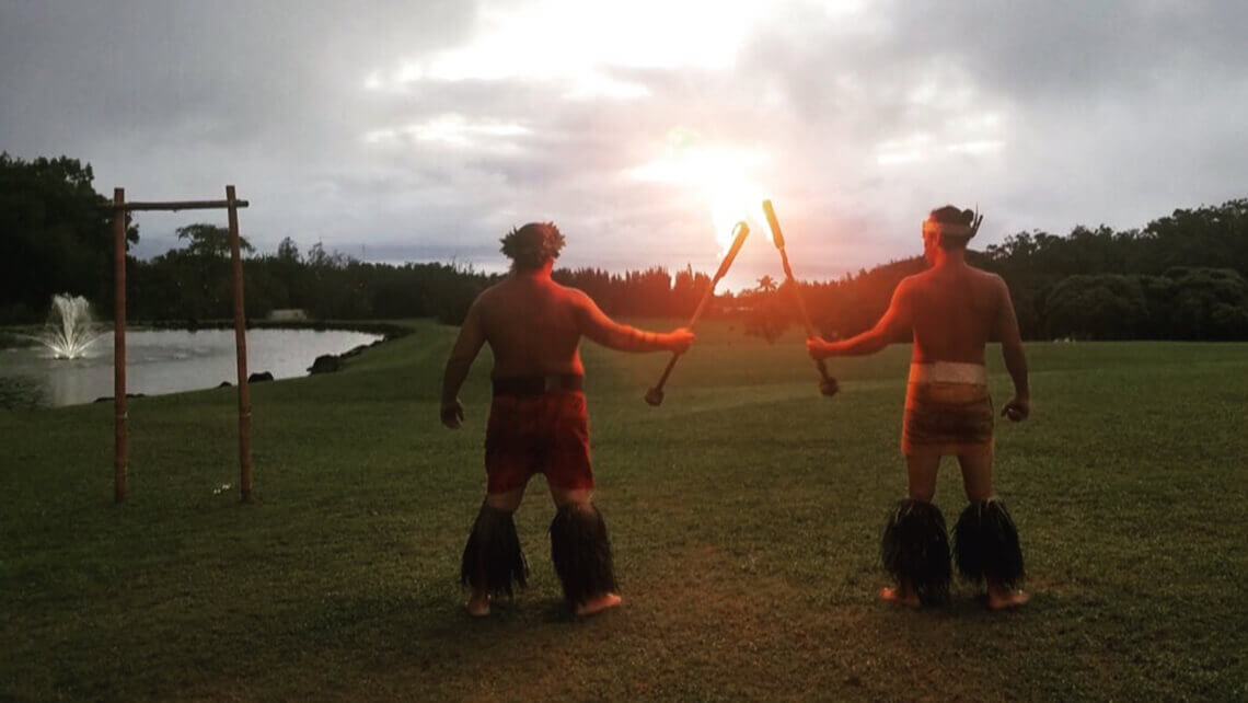 fire dancers ceremony