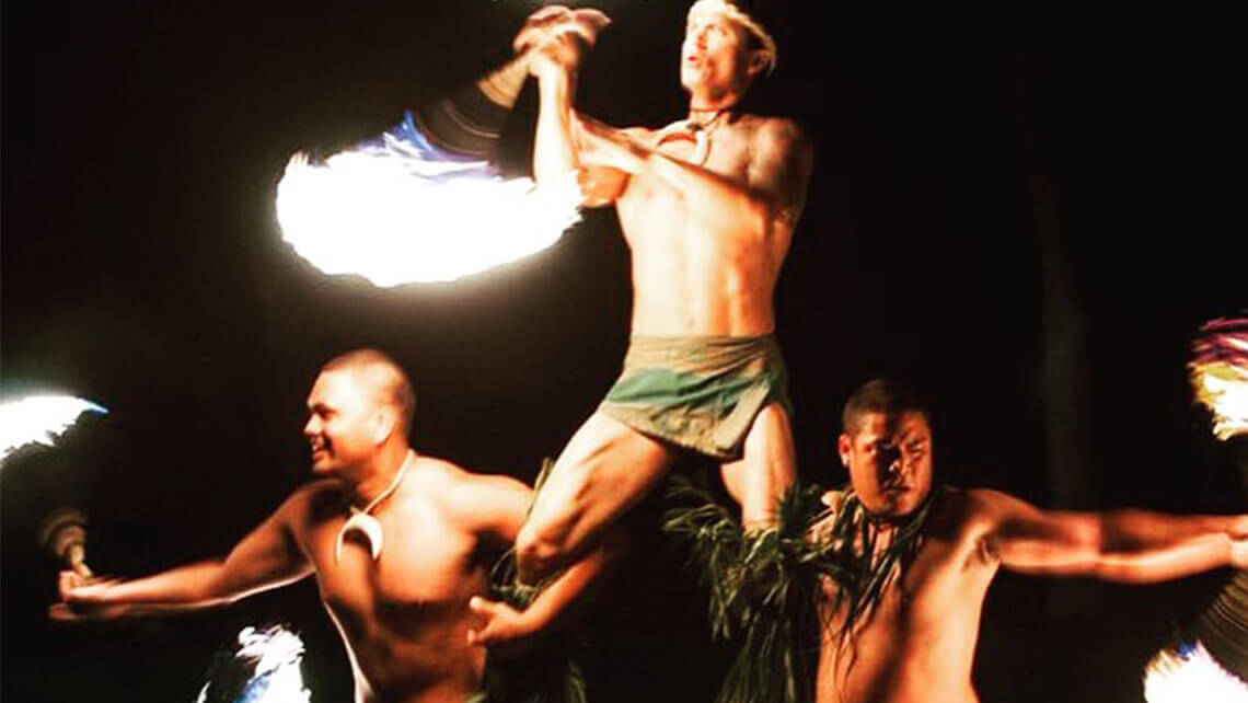 fire knife dancers