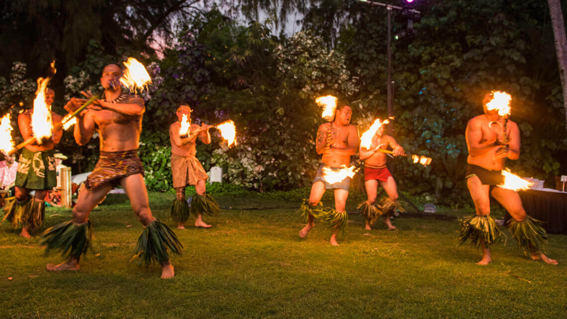 fire knife dancers