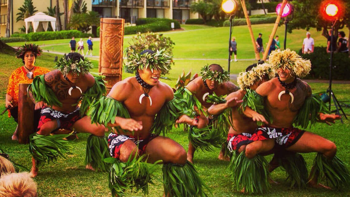 male hula dancers