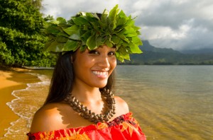 hula woman in hawaii
